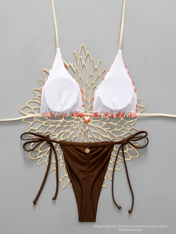 2026 nova europsko-američka ženska bikini set – trokutasti gornji dio, seksi dvodijelni kupaći kostim
