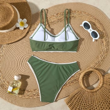 Ženski dvodijelni bikini s trakama, jastučićem za prsni dio, bez metalne potpore; 82% poliester, podstava 18%, težina 200 g