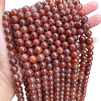 Jingde Jewelry labave perle – kristal, Strawberry crystal, okrugle perle, obrade: rezanje, brušenje, poliranje