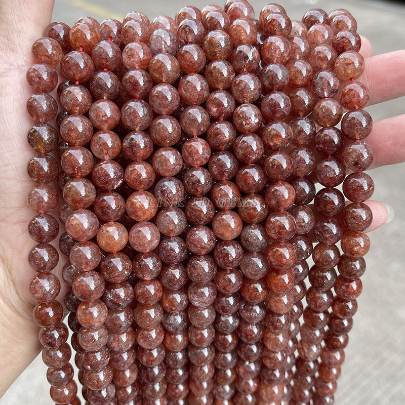 Jingde Jewelry labave perle – kristal, Strawberry crystal, okrugle perle, obrade: rezanje, brušenje, poliranje