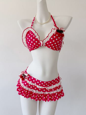 Bikini set visokog struka s cvjetnim uzorkom, otvorena leđa, jastučići za prsima, najlon tkanina, podstava poliester s 20% spandexa