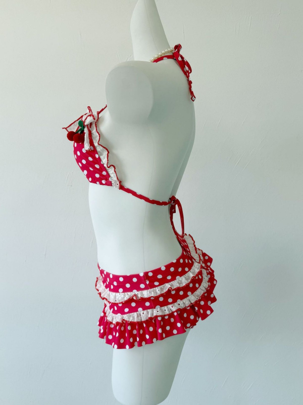 Bikini set visokog struka s cvjetnim uzorkom, otvorena leđa, jastučići za prsima, najlon tkanina, podstava poliester s 20% spandexa