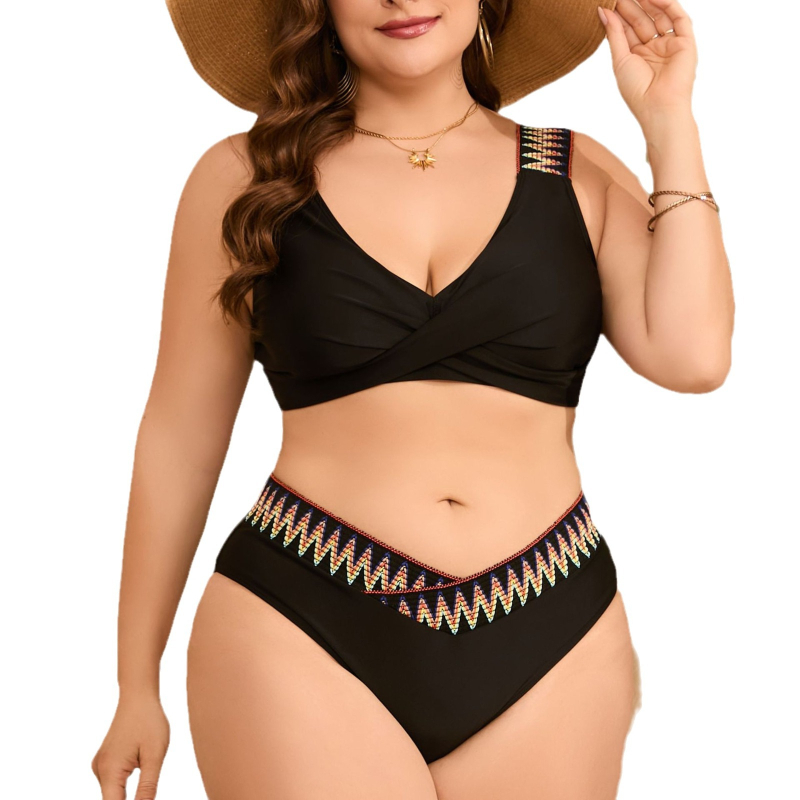 Plivački kostim za odrasle žene, najlonsko vlakno, podstava od poliestera, bez metalne potpore, bez naramenica, stil: split bikini i drugi bikini stilovi