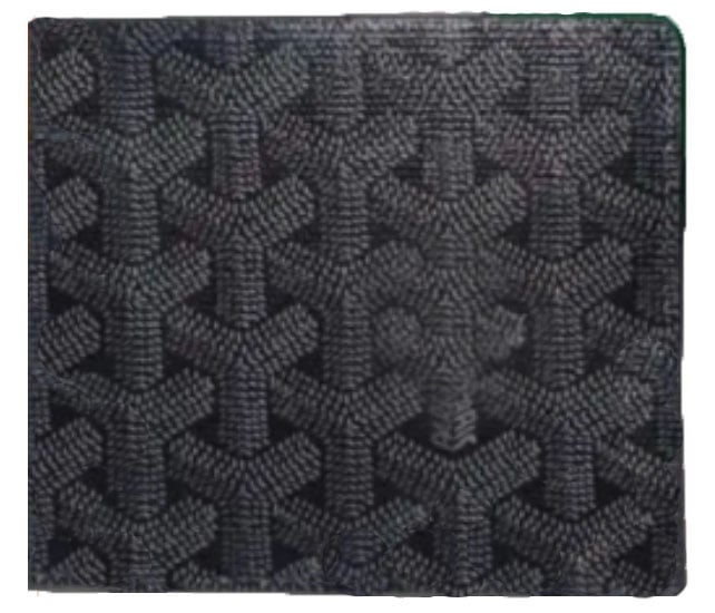 Uniszex cipzáros pénztárca geometriai mintával, PVC külső, tehénbőr belső bélés, nagy kapacitás, 2024 tavasz