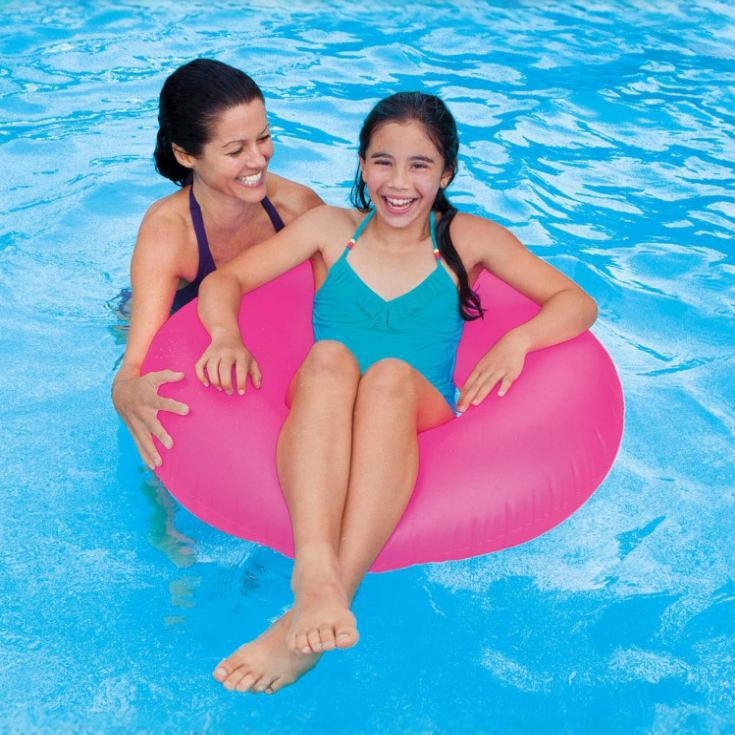 Плувен пръстен за възрастни, PVC екологично чист материал, дебелина 0.25 мм, ръчно надуване, подходящ за басейн, воден парк, река, езеро и морски бряг; за плуване и водни забавления.