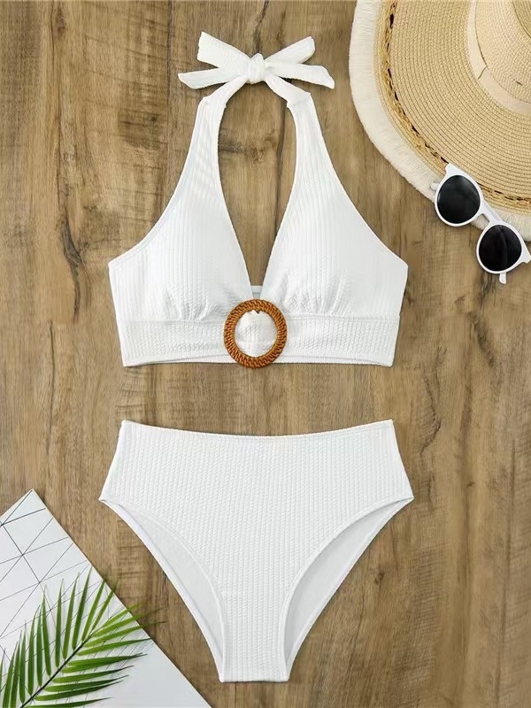 Dvije dijelni bikini s halterom, sexy bez leđa; materijal: poliester 82% + elastan 18%; podstava: elastan 18%