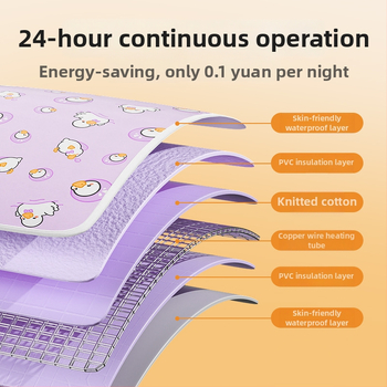 Šunims skirtas elektrinis šildymo kilimėlis — PVC medžiaga, valomas šluoste, paprastas montavimas