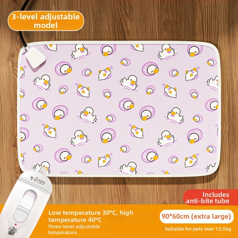 Šunims skirtas elektrinis šildymo kilimėlis — PVC medžiaga, valomas šluoste, paprastas montavimas