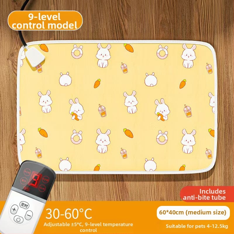 Šunims skirtas elektrinis šildymo kilimėlis — PVC medžiaga, valomas šluoste, paprastas montavimas