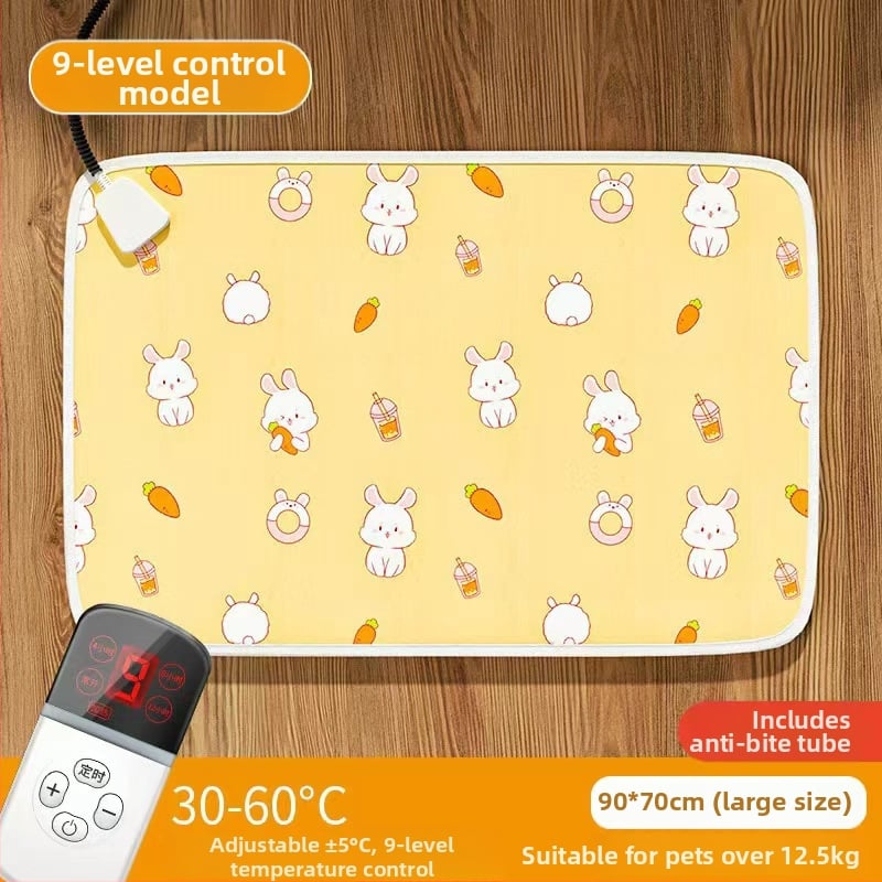 Šunims skirtas elektrinis šildymo kilimėlis — PVC medžiaga, valomas šluoste, paprastas montavimas