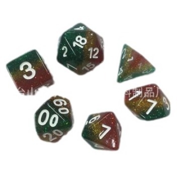 Set de zaruri: zaruri din rășină, multifacetate, finisaj periat, stil fillet, 10.000 bucăți, pentru șah și jocuri de cărți