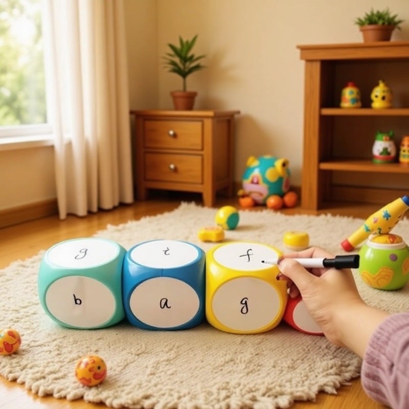 Artamber EVA četverostrana dječja kocka – prilagodljiva za rano vježbanje pisanja