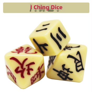 I Ching kocky – Zhuge Meihua viacstranné kocky, živica; Značka: to make money