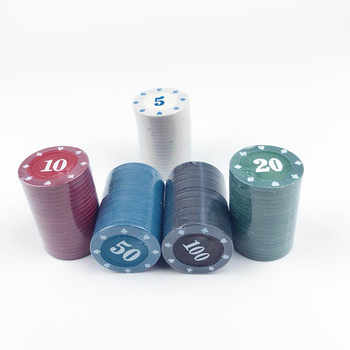 Texas Hold'em žetoni Qianbaihui - melamin, prilagodljivi, paket od 24 komada, za šah i igre s kartama