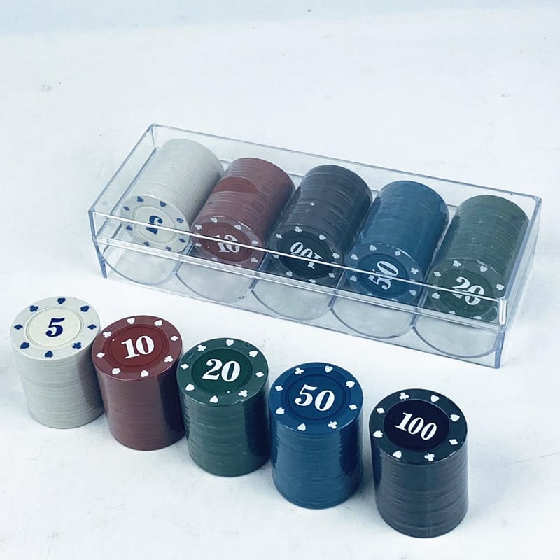 Texas Hold'em žetoni Qianbaihui - melamin, prilagodljivi, paket od 24 komada, za šah i igre s kartama