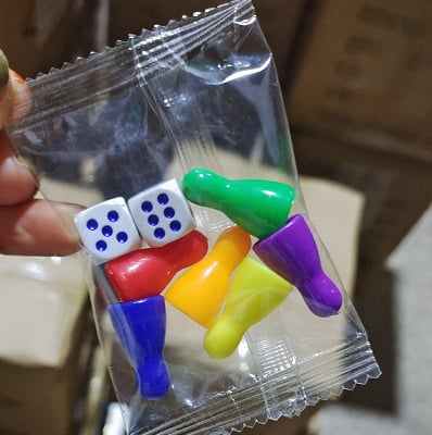 Kockice od plastičnog akrila za šah i karte; pakiranje 2000 setova; mogućnost prilagođene privatne oznake