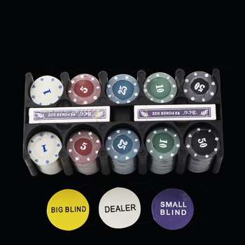 Texas Hold'em poker set s 200 žetona, stolni ubrus, dealer gumb i metalna kutija