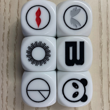 Akrilne kocke, pravokutni kut stil, graviranje D4-D12, prilagodljiva obrada, porijeklo Foshan