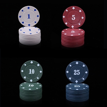 Yusen set poker čipova — Materijal PS, 8 komada, za šah i igre s kartama.