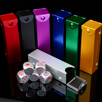 Kocke od aluminijske legure – šesterostrane s zaobljenim kutovima, prijenosne, set od 7 komada, prilagodljive, za šah i igre s kartama, proizvedeno u Fujianu