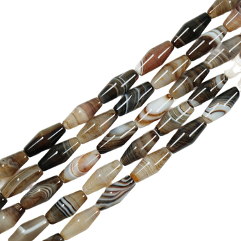 Κόκκοι από σαρόνξ αχάτη με μυτερό σχήμα, ελεύθερες χάντρες για περιδέραιο, προσαρμοσμένες, συσκευασμένες ανά τεμάχιο, προέλευση Βραζιλία