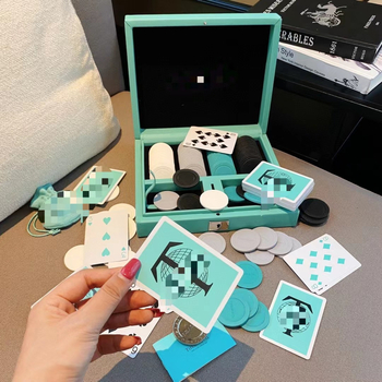 Set žetona s kutijom za poker, baccarat i mahjong — ABS materijal, 5 mm žetoni