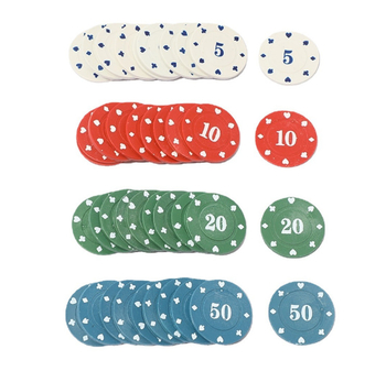 Set pokerskih žetona – žetoni od ABS-a, promjer 4,0 cm, debljina 0,2 cm, Texas Hold'em