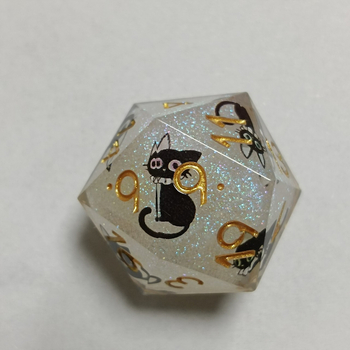Prilagođene 16 mm smolne kocke za Dungeons & Dragons RPG stolnu igru