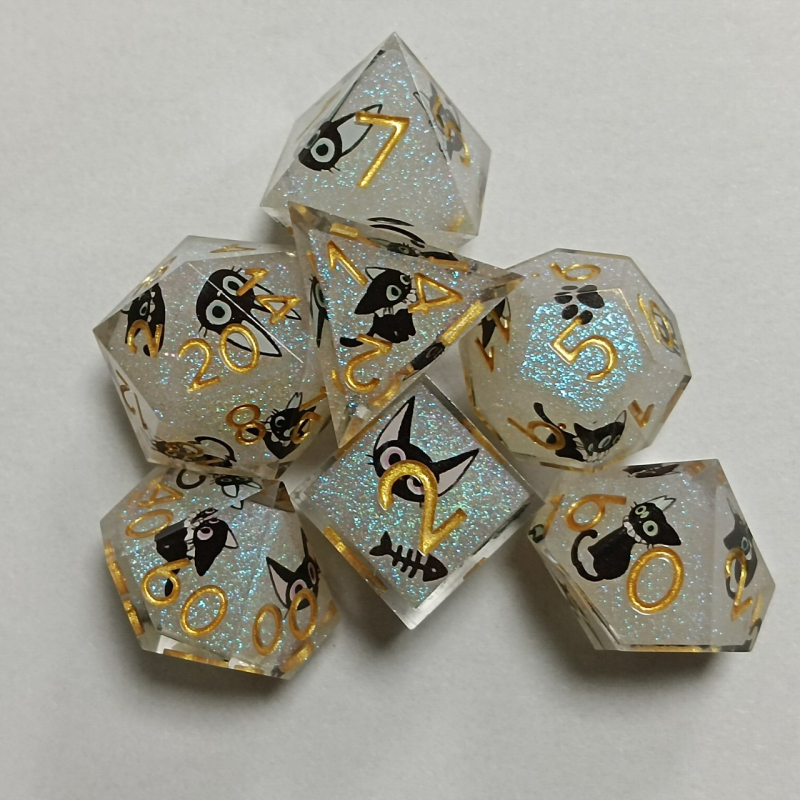 Prilagođene 16 mm smolne kocke za Dungeons & Dragons RPG stolnu igru
