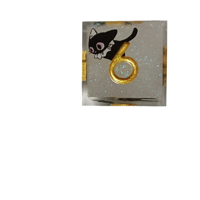 Prilagođene 16 mm smolne kocke za Dungeons & Dragons RPG stolnu igru
