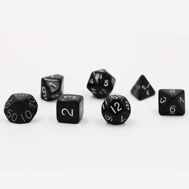 TRPG D&D Sada kociek od Middle One – akrylové kocky na stolové RPG