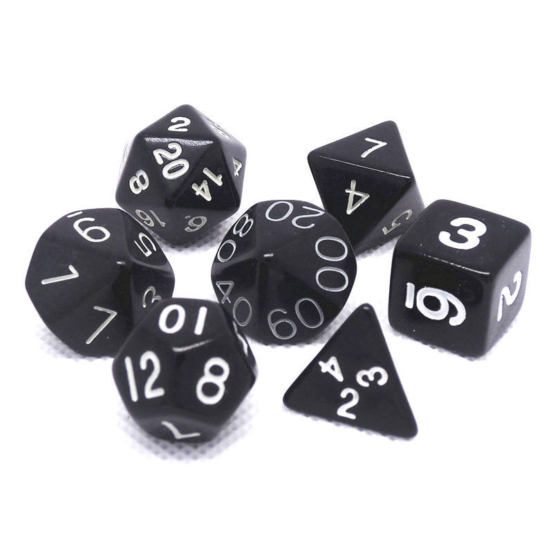 TRPG D&D Sada kociek od Middle One – akrylové kocky na stolové RPG