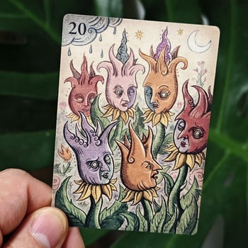 Lenormand kartice: set od 36 dvostrano reljefnih kartica od papira
