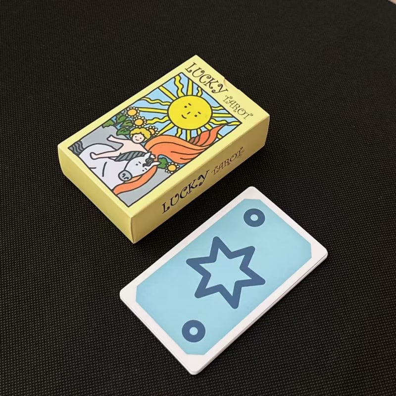 Tarot karte s karikaturama - edukativni paket od 78 karata, papirnate karte, šarena kutija, za uzrast 14+