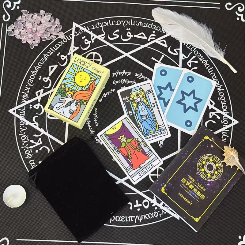Tarot karte s karikaturama - edukativni paket od 78 karata, papirnate karte, šarena kutija, za uzrast 14+