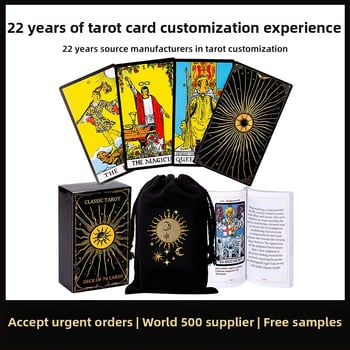 Waite Tarot karte s brončanim završetkom, komplet s uputama, prilagodba tarota (Materijal: premazani papir; Marka: Moritomo; Vrsta: kartice društvene igre; Značajke: interaktivne zbirne kartice; Prilagodba tarota)