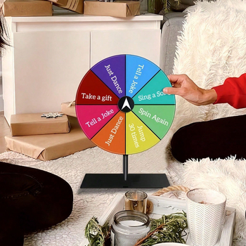 Τροχός Τύχης για Παιχνίδια – Υφασμάτινος Τροχός με Διαγράψιμο Στήριγμα, Συσκευασία σε Χρωματιστό Κουτί, Για 14+