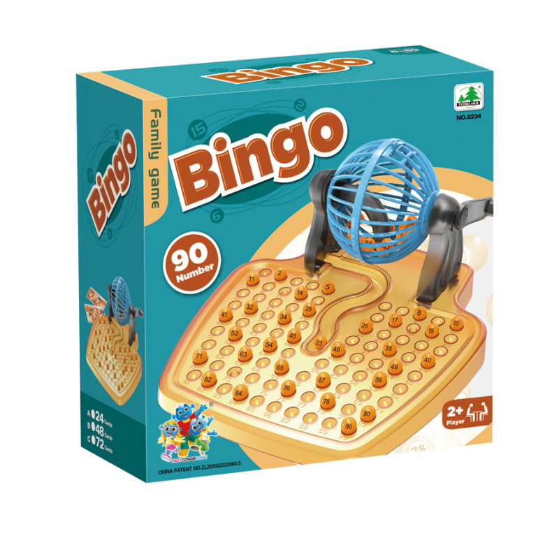 Stolna bingo lutrijska mašina s 75 brojeva i karticama 24 i 48 – edukativna stolna igra