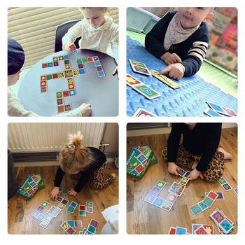 Carduri de joc educaționale - învățare timpurie a matematicii, dezvoltă coordonarea mână-ochi, material din hârtie, pentru vârste 0–6 ani