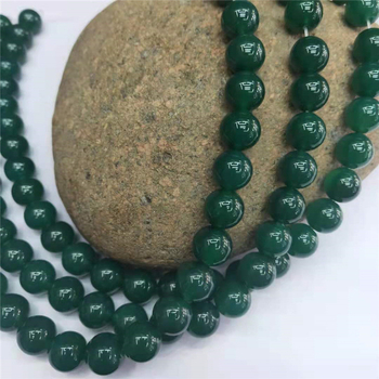Guangshun Jewelry Prirodni zeleni ahat kuglice za DIY izradu nakita
