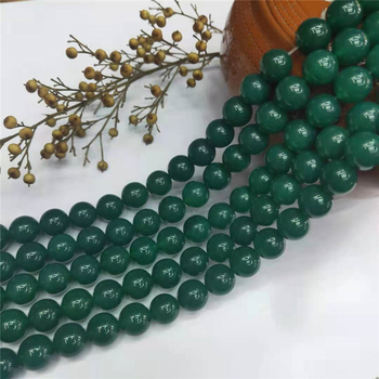 Guangshun Jewelry Prirodni zeleni ahat kuglice za DIY izradu nakita