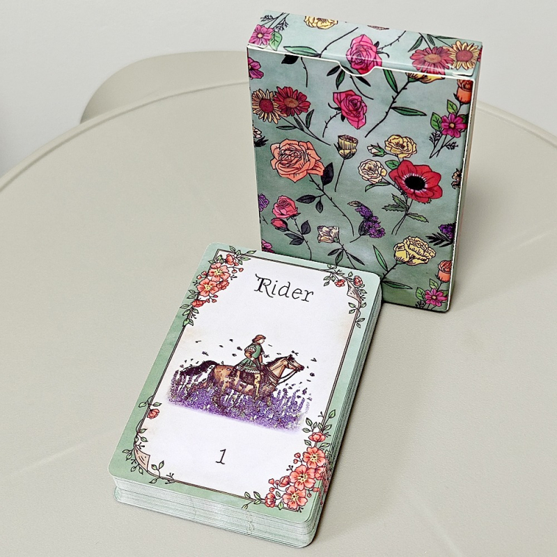 Floraneum Lenormand kartice dek – 36 karata, karton s premazom, kartice za društvenu igru, za uzrast 15–35, 36–60, 61+.