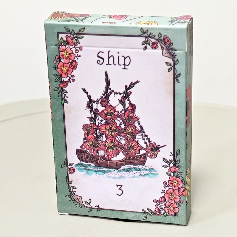 Floraneum Lenormand kartice dek – 36 karata, karton s premazom, kartice za društvenu igru, za uzrast 15–35, 36–60, 61+.