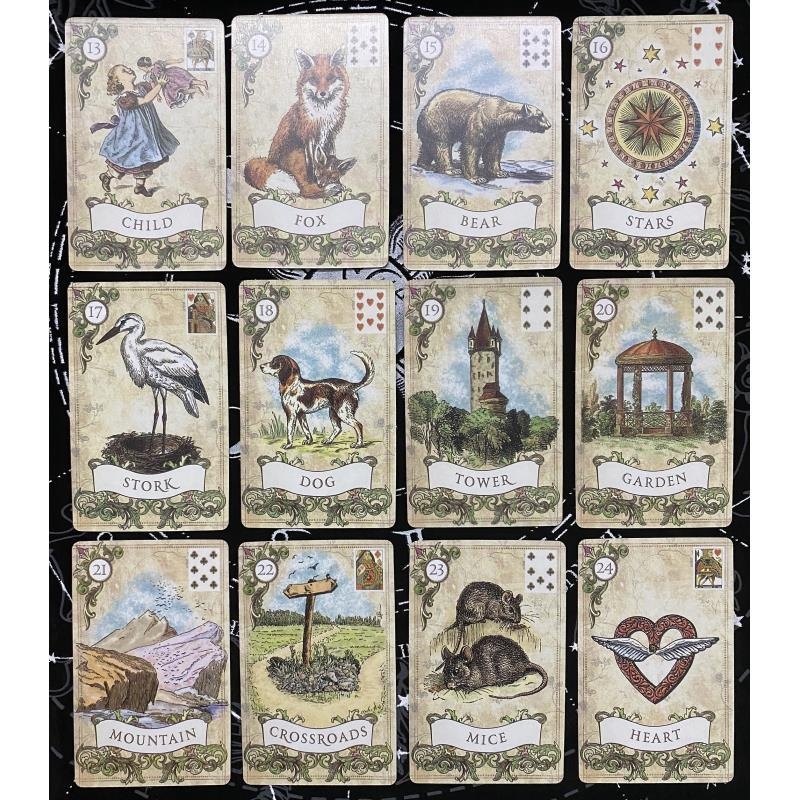 Lenormand društvena igra, papir s premazom, unutarnja zabava, od 14 godina, intelektualni razvoj