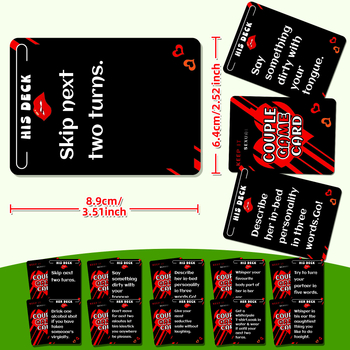 50 de carduri interactive pentru cupluri — Leda tong, carduri din hârtie, întâlniri, ambalaj: cutie, vârsta 15–35
