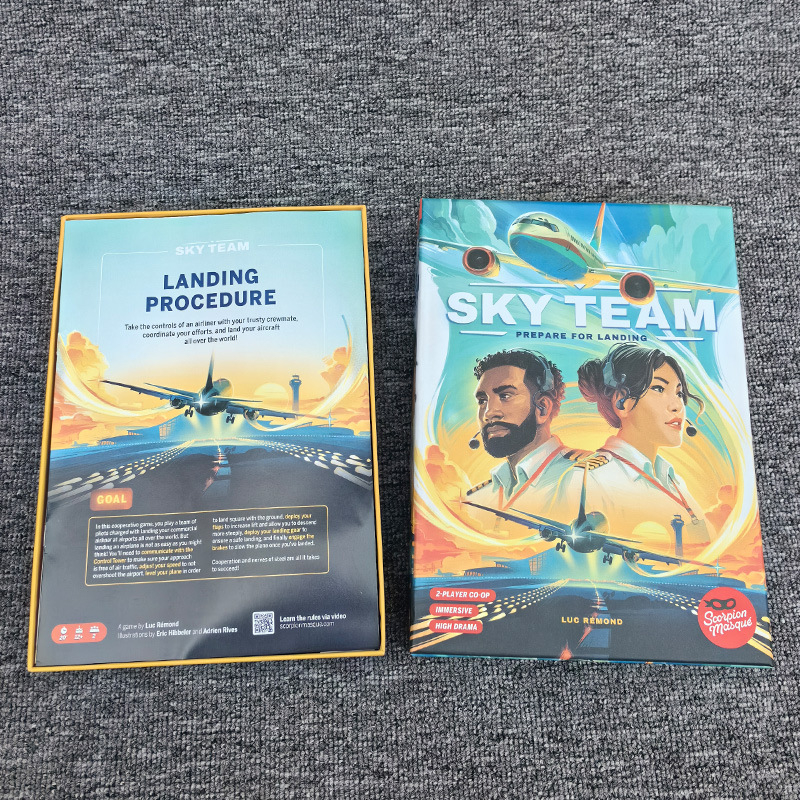 Sky Team Kooperativna Karta za Dva Igrača | Papirnate Karti, Šarena Kutija, Pogodno za uzrast 7–60, Potiče emocionalni razvoj i interaktivnu igru