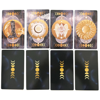 Lucine Tarot Midnight Moon Таро карти • Материал: 350 g покрита хартия • Категория: карти за настолна игра • Подходяща възраст: 15–35 години