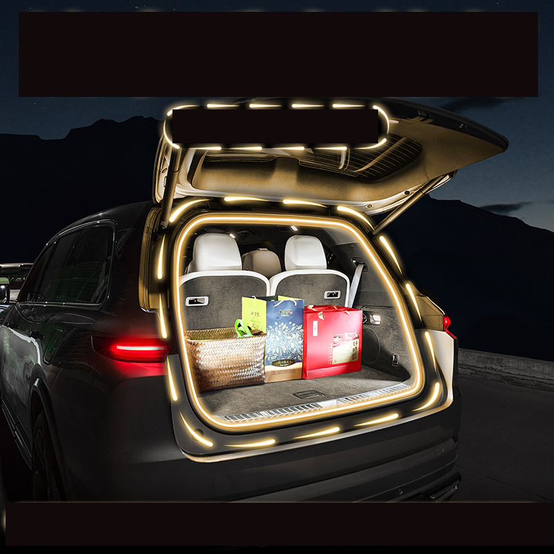 Potrivit pentru Tesla Model 3 cu versiune actualizată, iluminare secvențială a portbagajului, iluminare ambientală, modificare accesorii interioare auto.