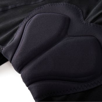 Diike Unisex biciklističke hlače s naramenicama od flece za zimu