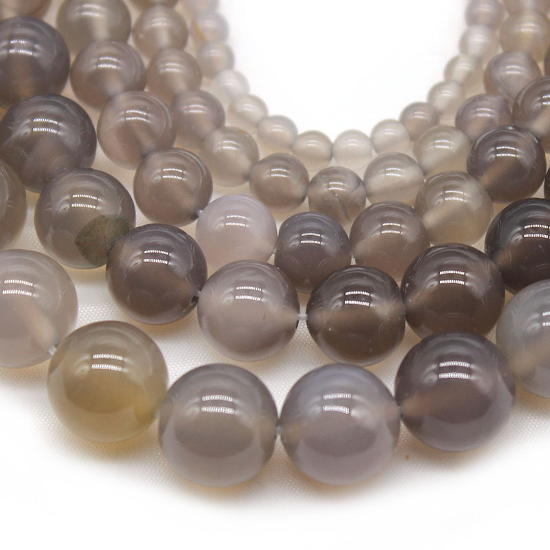 Margele libere de agate, rotunde, prelucrate prin șlefuire, tăiere și lustruire